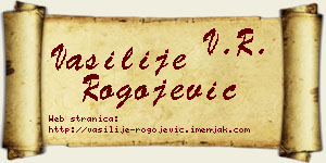 Vasilije Rogojević vizit kartica